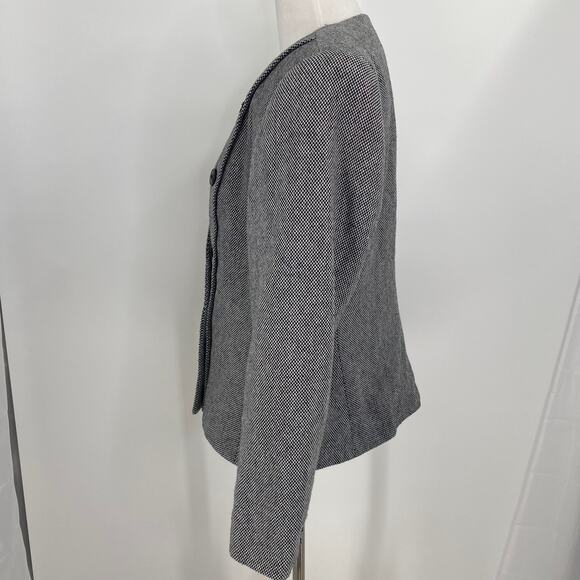 Sasson Vintage 80's Double Breasted Tweed Blazer Size 12 - Picture 4 of 9